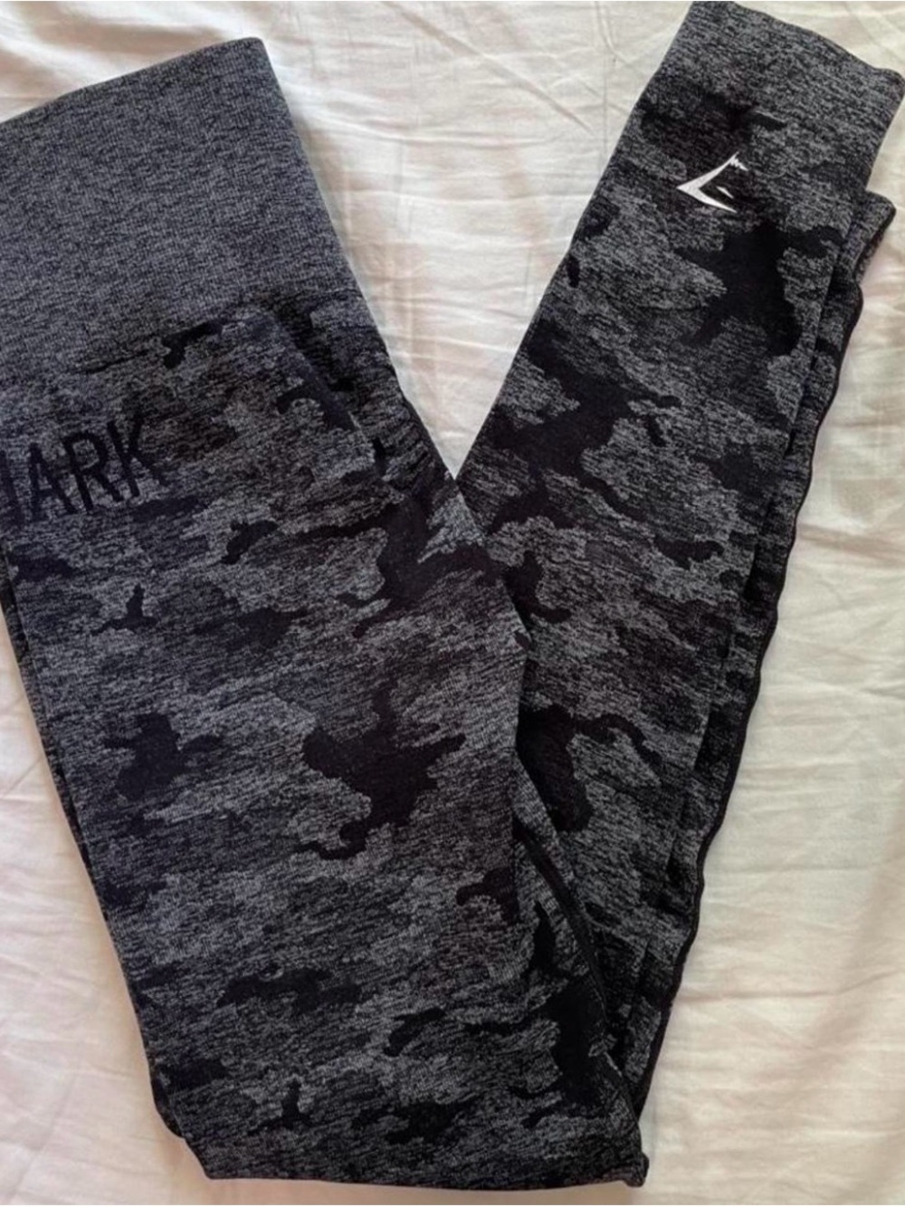 Gymshark Grey Black Camo Leggings Small